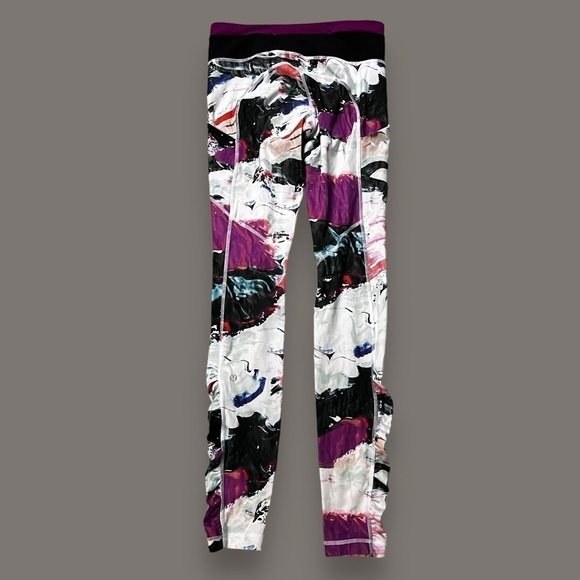 Lululemon Speed Tight III Pigment Wave Multi/Black/Regal Plum Thigh Pockets SZ6 - Picture 3 of 9